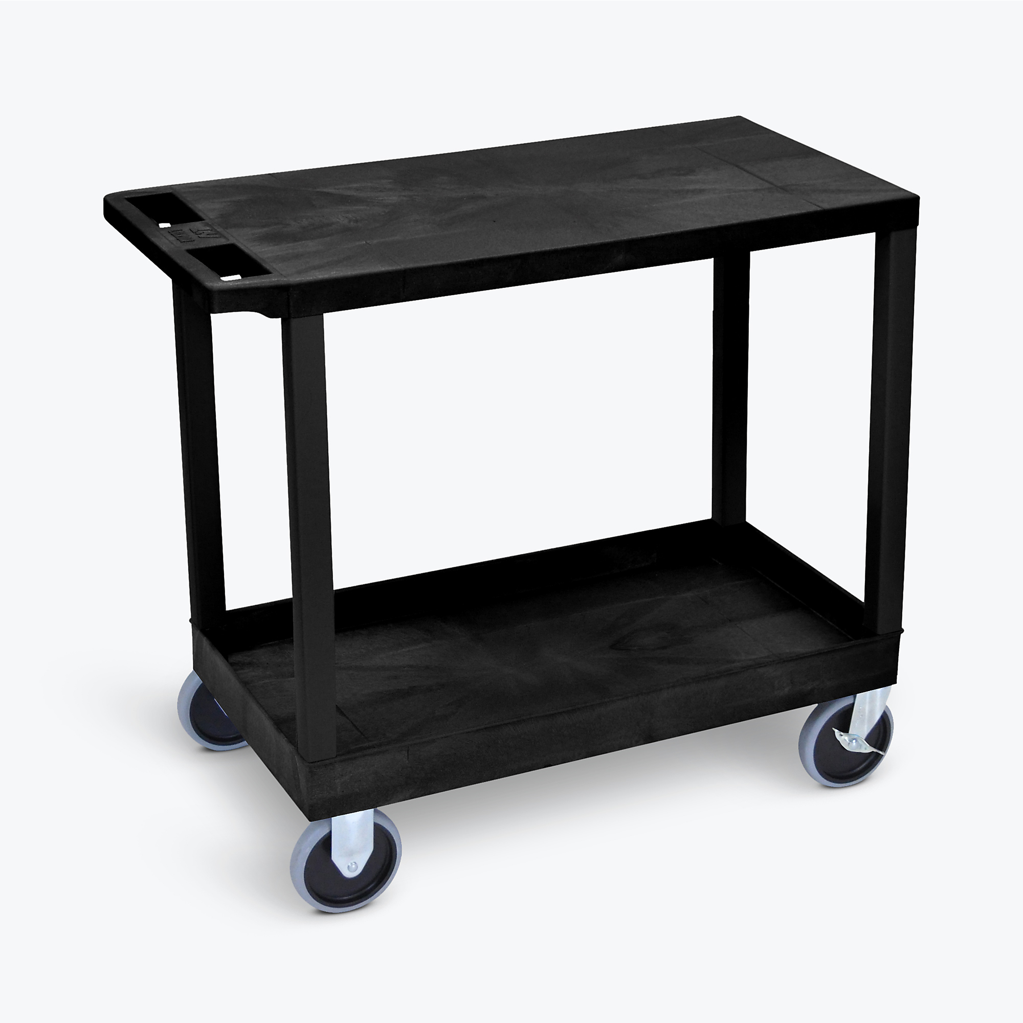 Luxor 32in. x 18in. Cart - One Tub/One Flat Shelves, Total Capacity 500 lb, Model# EC21HD-B